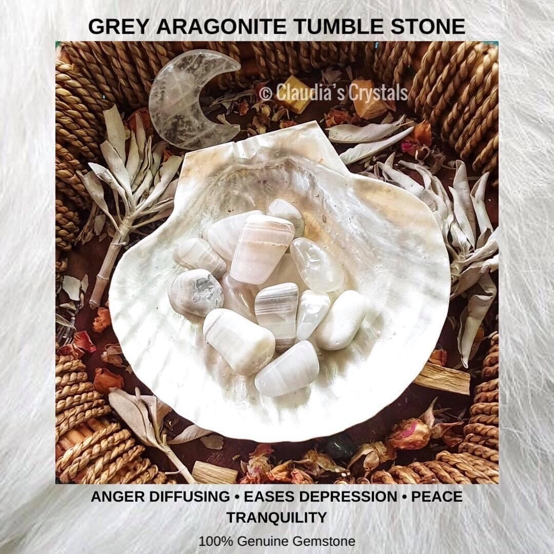 GREY ARAGONITE - (Med)
