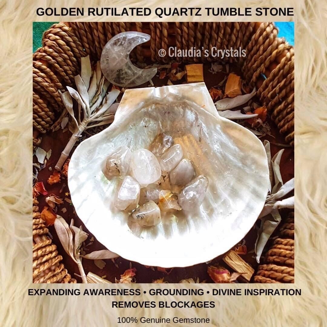 GOLDEN RUTILATED QUARTZ - (Lg)