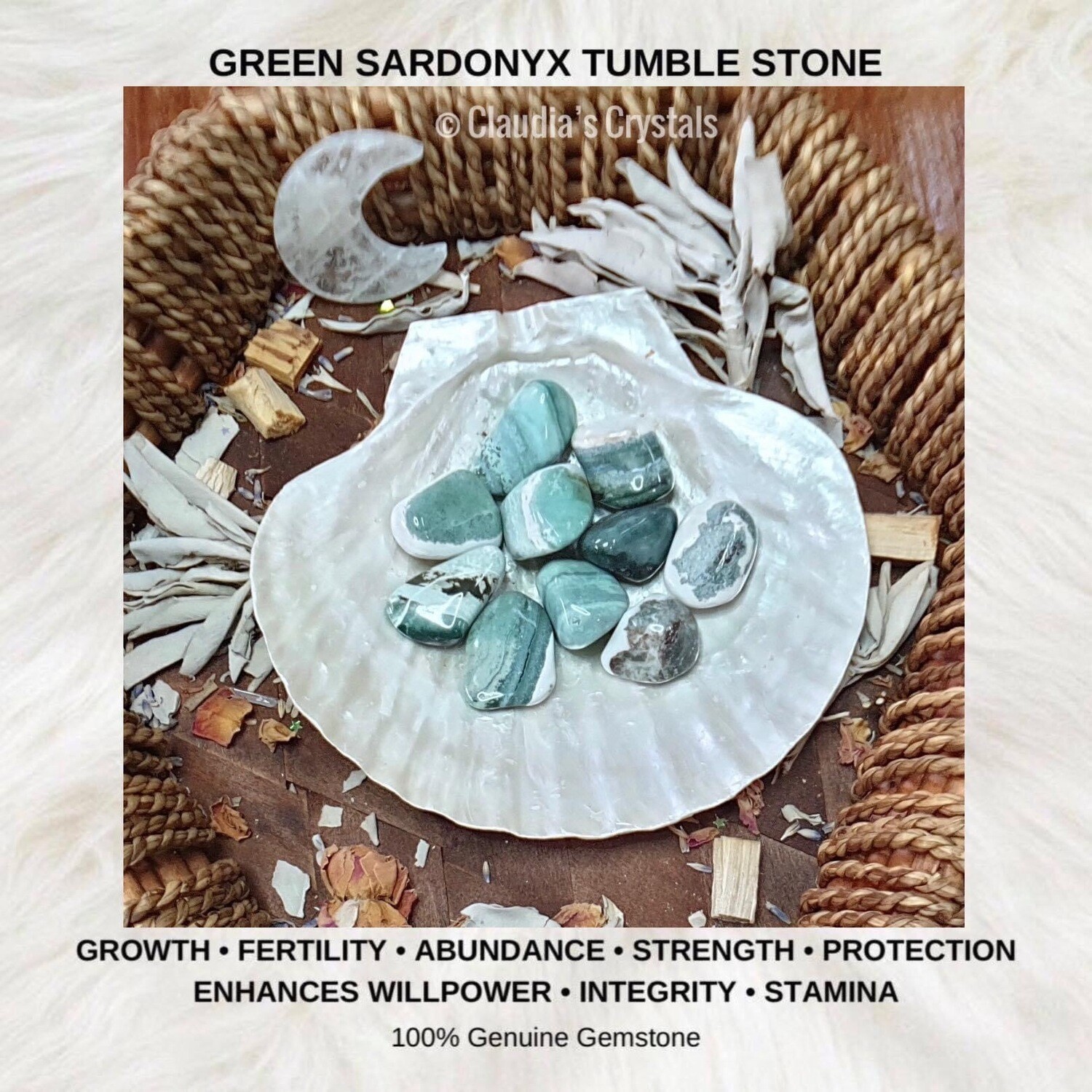 GREEN SARDONYX - (Lg)