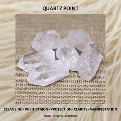 CLEAR QUARTZ POINTS - (LG)