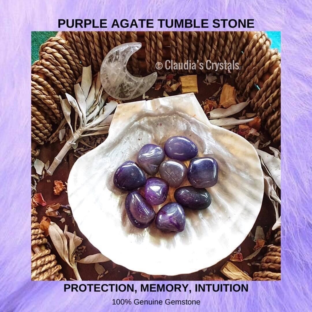 PURPLE AGATE - (Med)