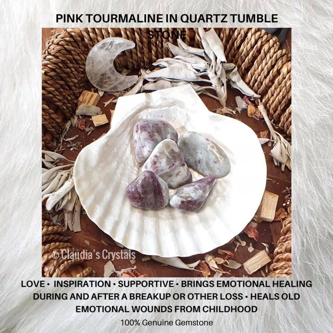 PINK TOURMALINE IN QUARTZ - (Xlg)