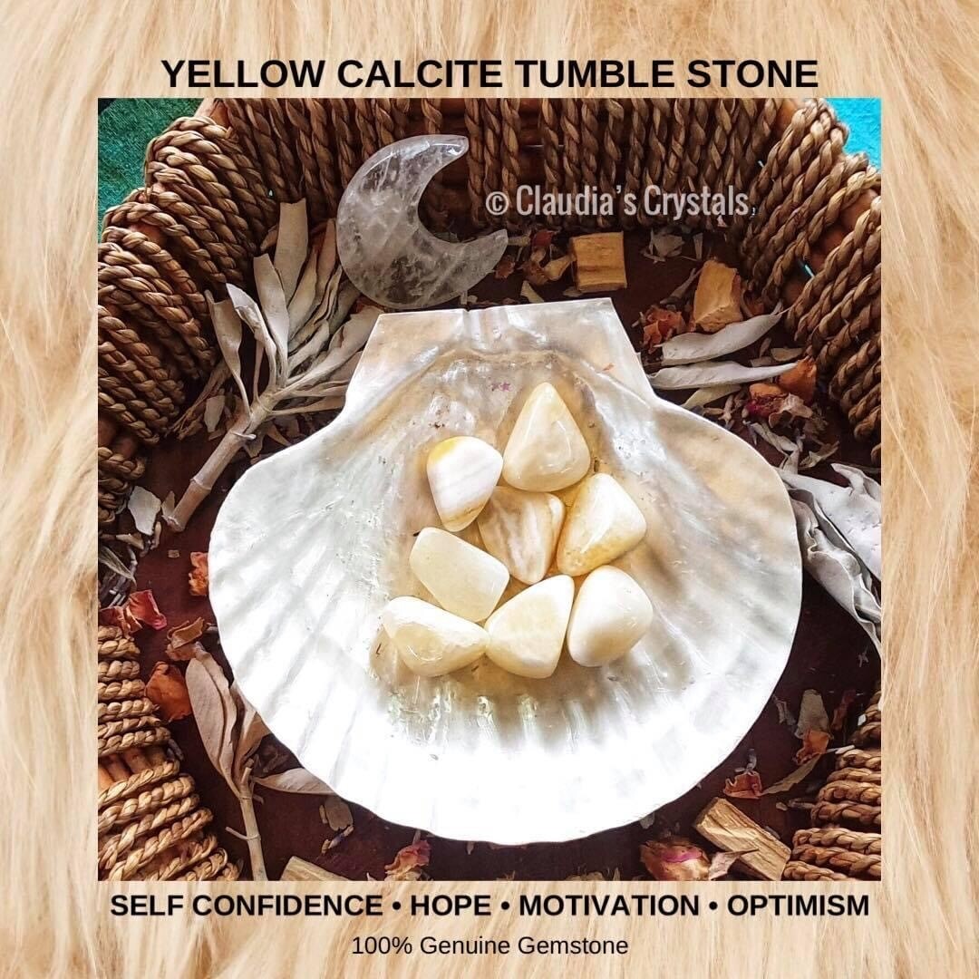 YELLOW CALCITE - (Med)