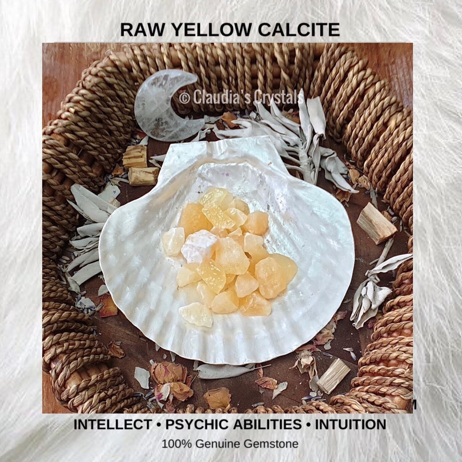 YELLOW CALCITE - RAW