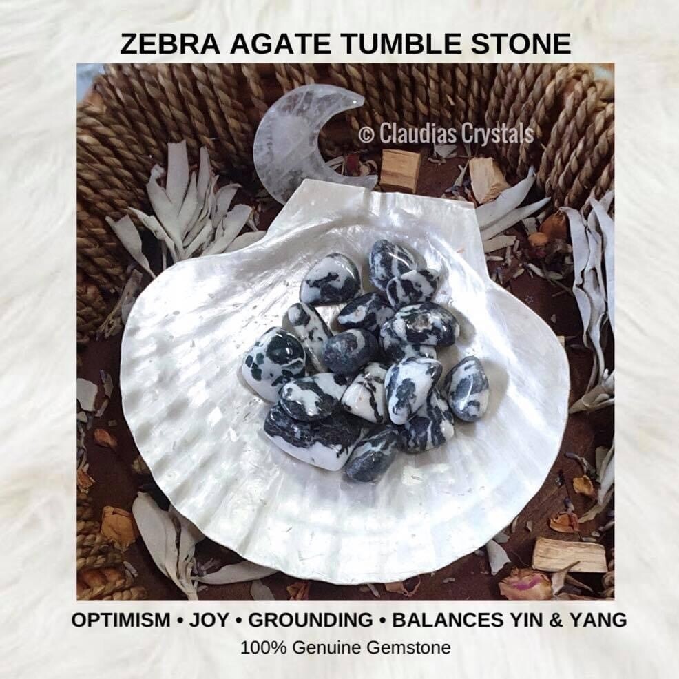 ZEBRA AGATE - (Med)