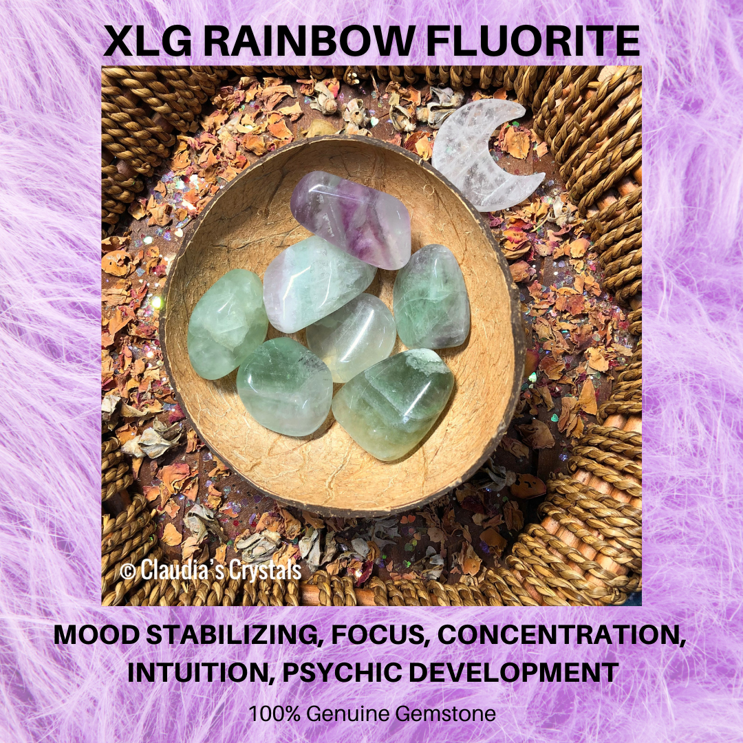 RAINBOW FLUORITE - (Xlg)
