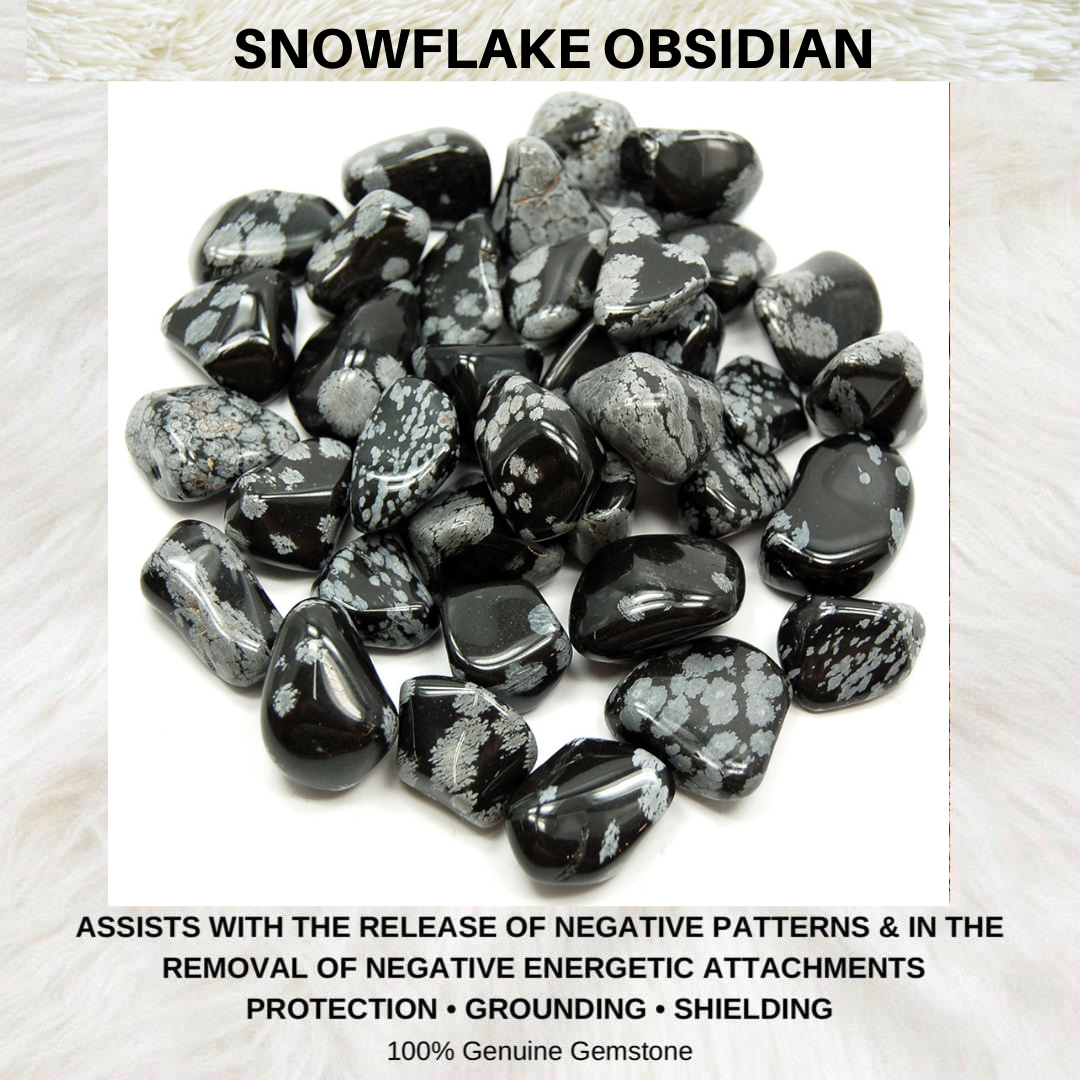 SNOWFLAKE OBSIDIAN - (Sm)