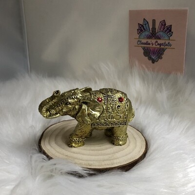 RESIN MINI GOLD ELEPHANT