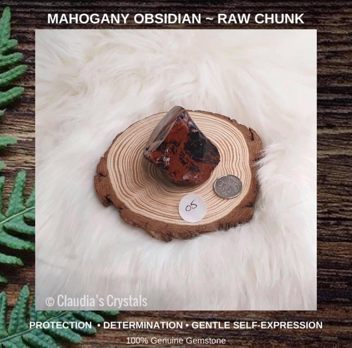 MAHOGANY OBSIDIAN - PALM SIZED CHUNK