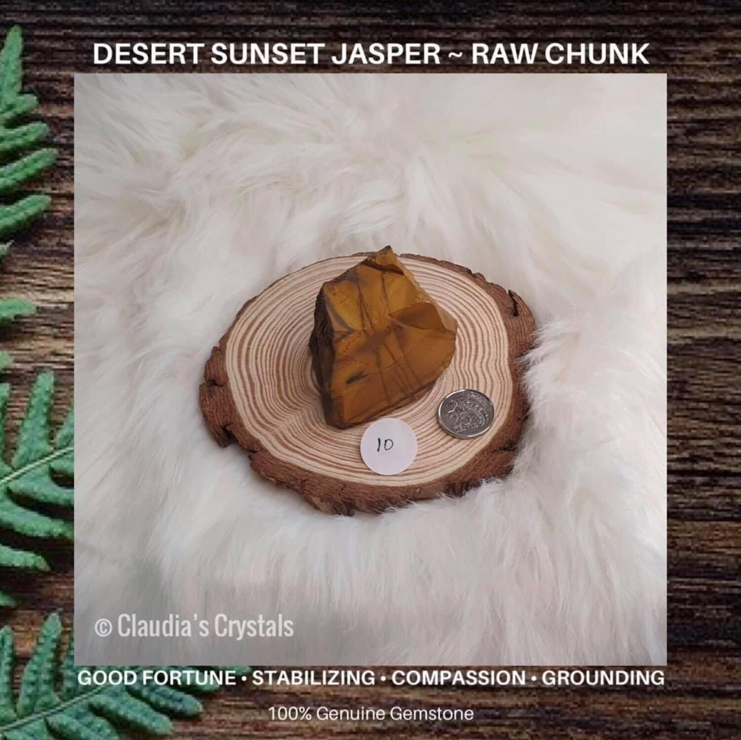 DESERT SUNSET JASPER - PALM SIZED CHUNK