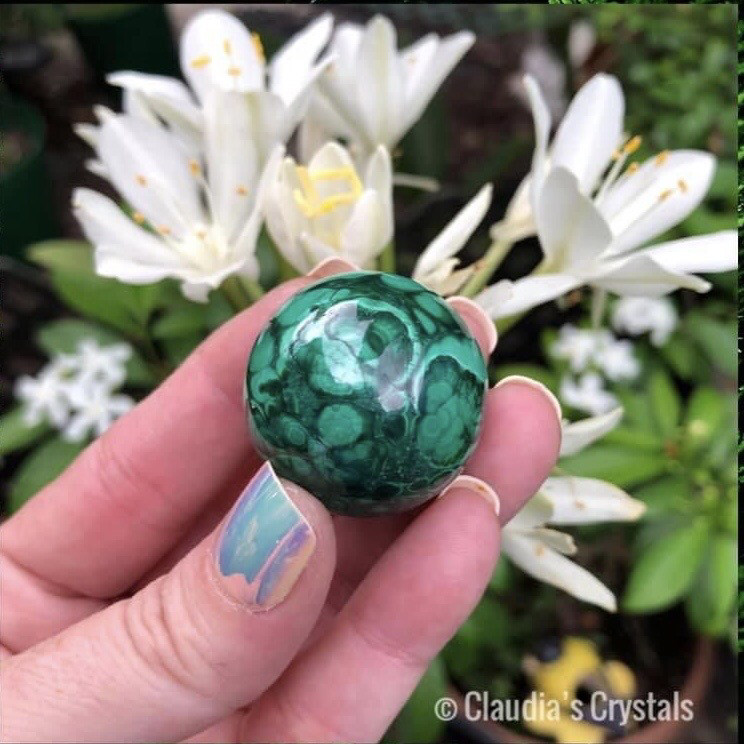 MALACHITE MINI SPHERE - 3cm