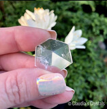 CLEAR QUARTZ MINI HEXAGON PYRAMID - 2.5cm