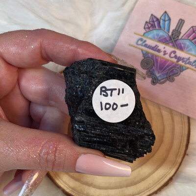 BLACK TOURMALINE LOG - 4.5cm