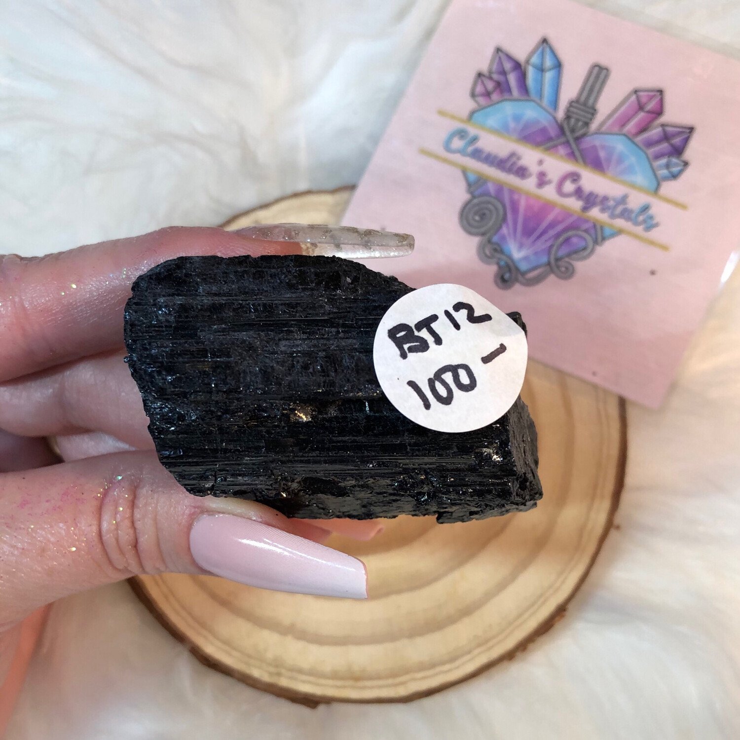 BLACK TOURMALINE LOG - 5cm