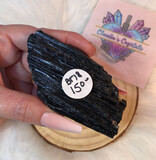 BLACK TOURMALINE LOG - 8cm - Protection, Grounding, Energizing