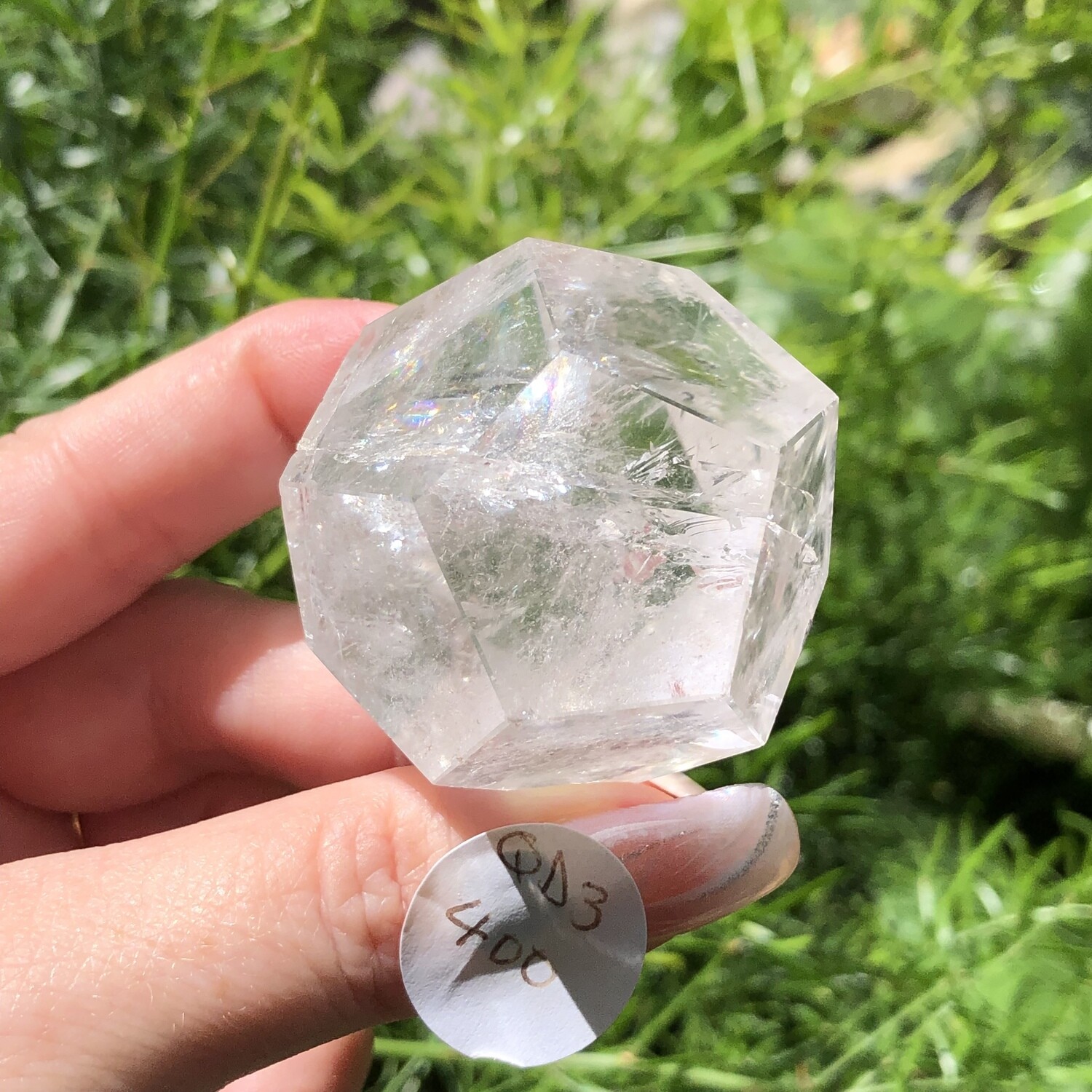 CLEAR QUARTZ DODECAHEDRON
