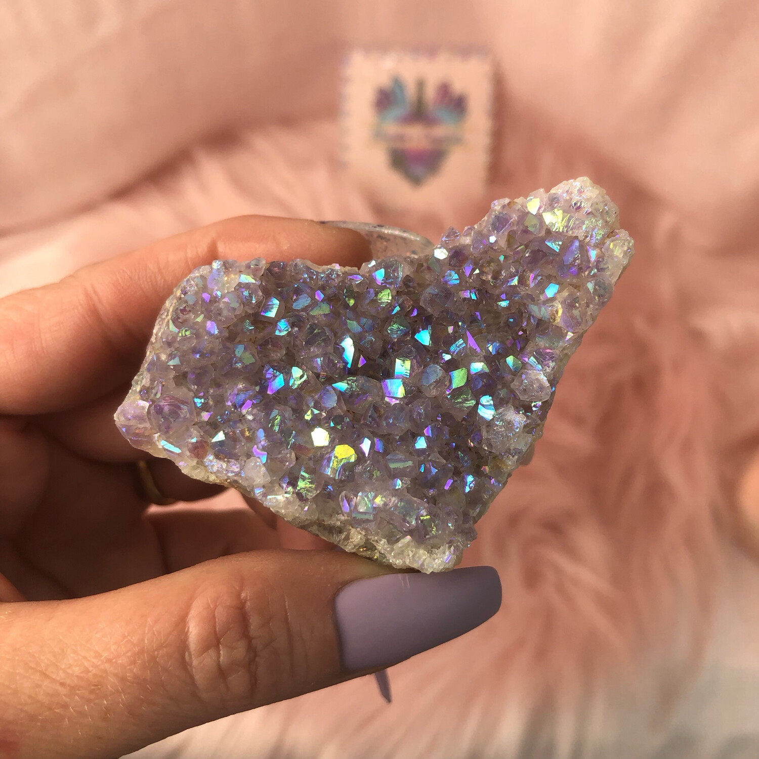 ANGEL AURA AMETHYST CLUSER - AAC 05