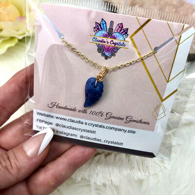 SODALITE ANGEL WING - Gemstone Pendant