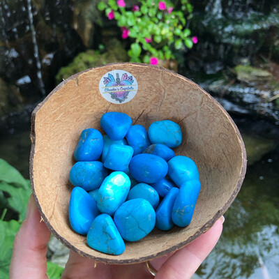 BLUE HOWLITE – Tumbled Stone – Medium