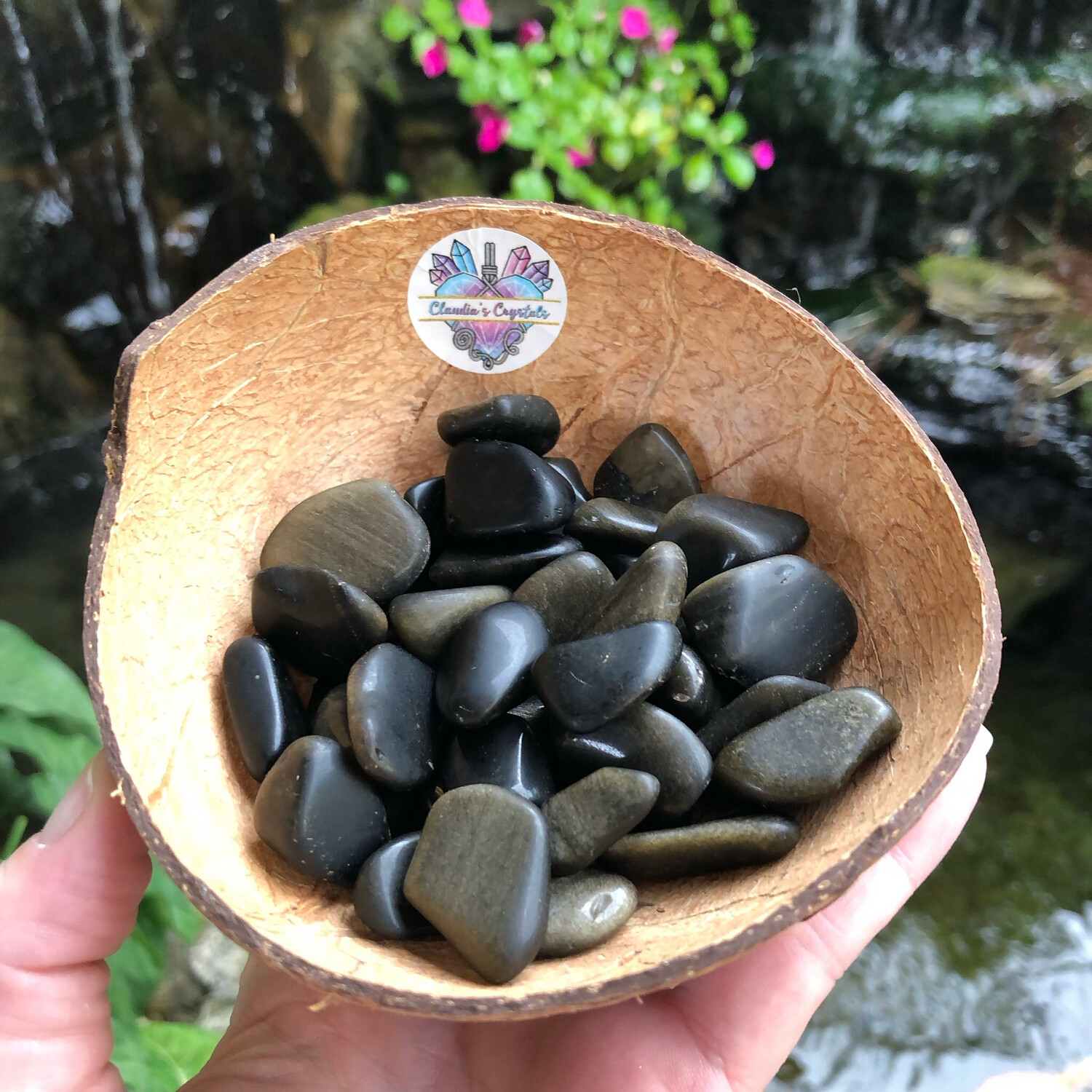 GOLD SHEEN OBSIDIAN - (Med)