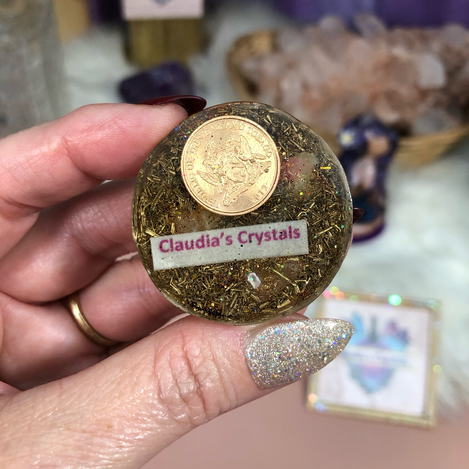 POCKET ORGONITE - Energy Filter - Raw Citrine