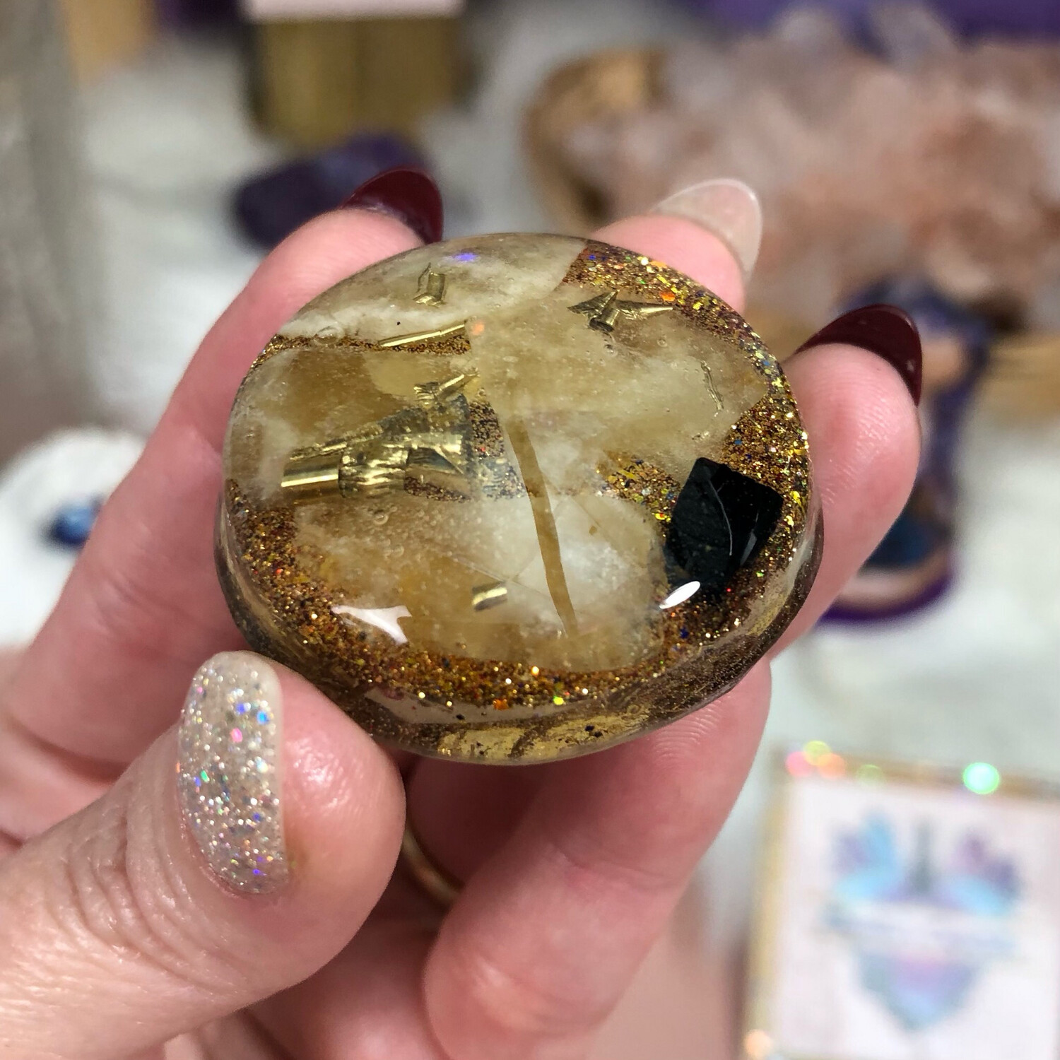POCKET ORGONITE - Energy Filter - Raw Citrine