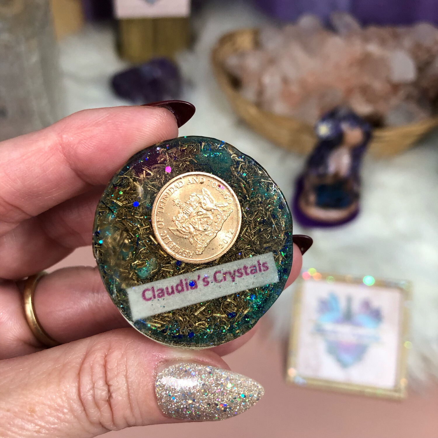 POCKET ORGONITE - Energy Filter - Russian Amazonite