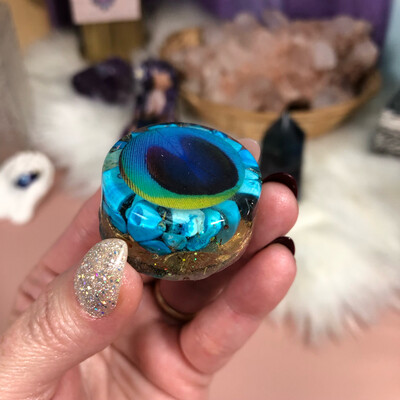 POCKET ORGONITE - Energy Filter - Blue Howlite