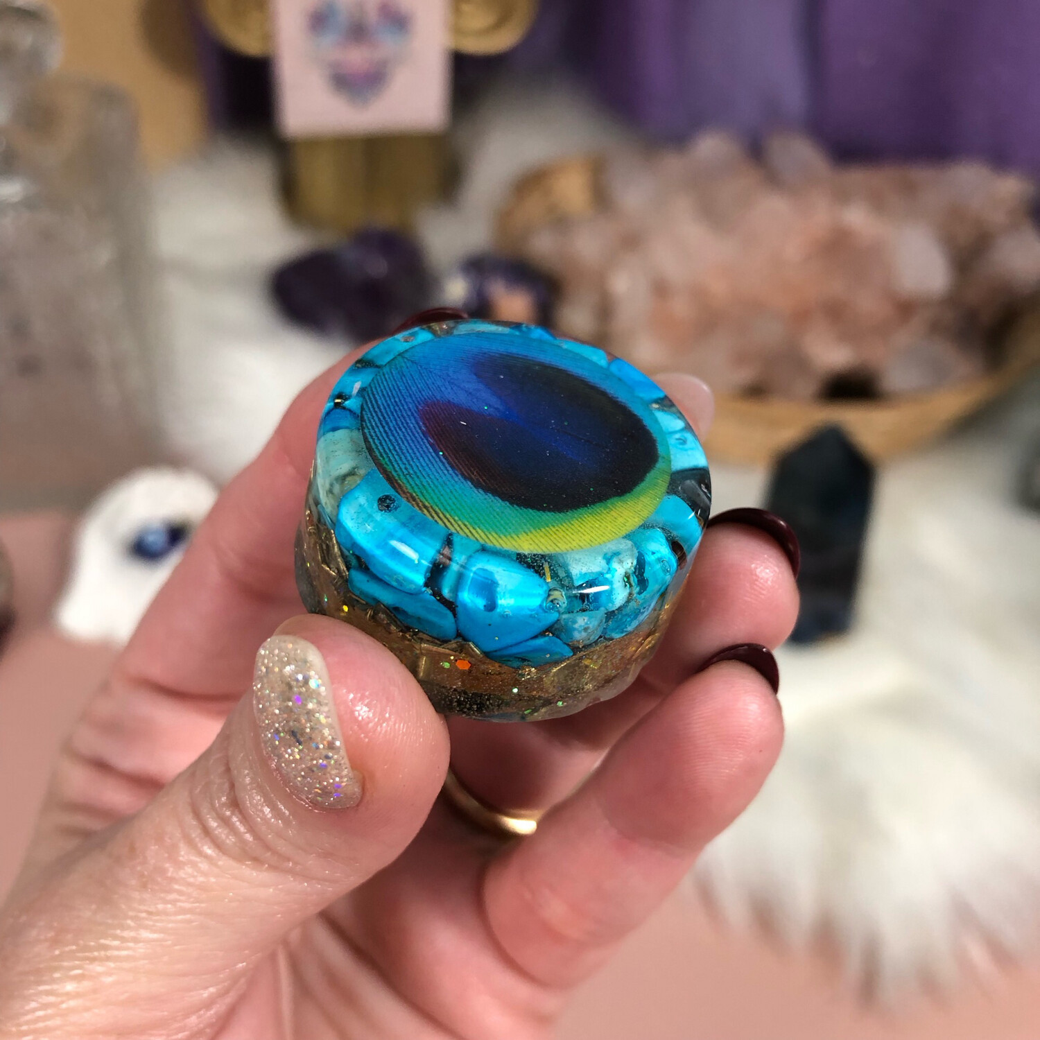 POCKET ORGONITE - Energy Filter - Blue Howlite