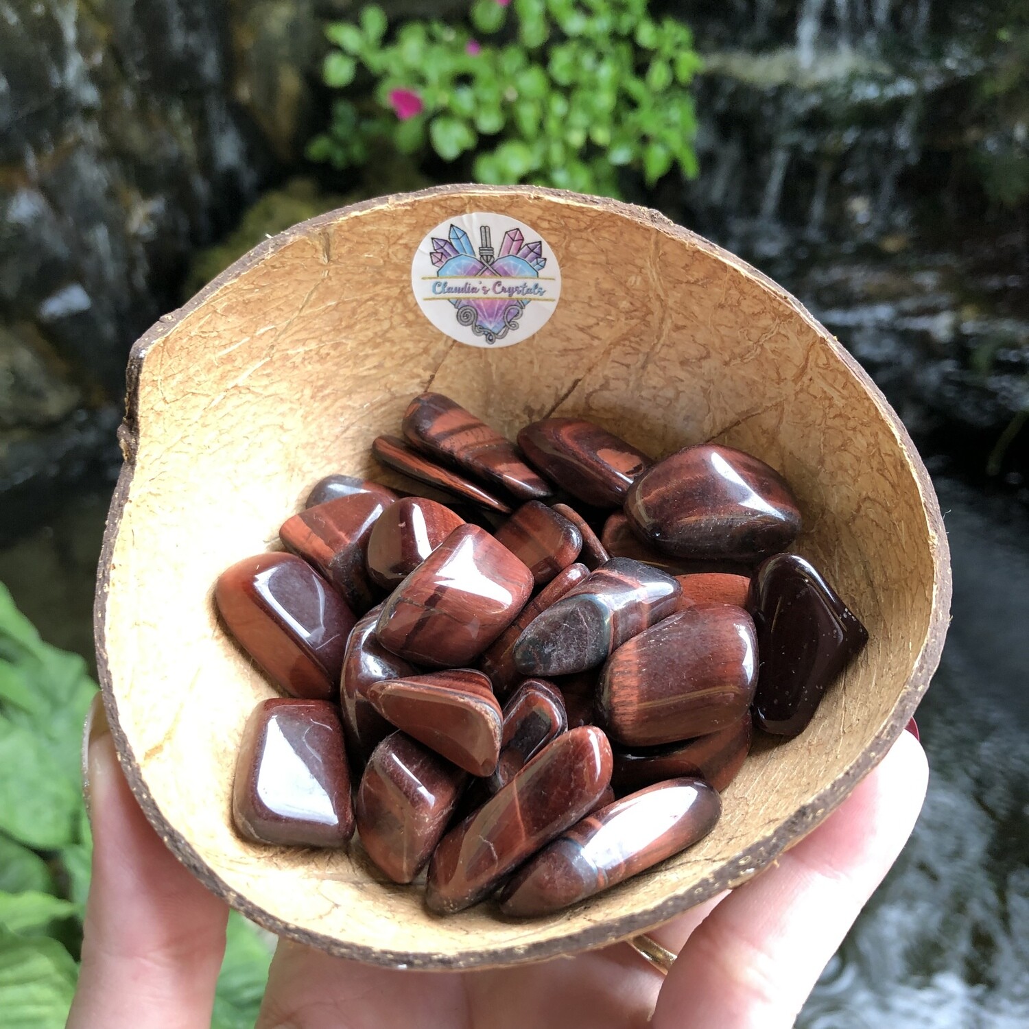 RED TIGERS EYE - Tumbled Stone - Medium