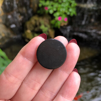 SHUNGITE DISC - Sticks On Mobile Phone - Protection From EMF’s (Electro Magnetic Fields)