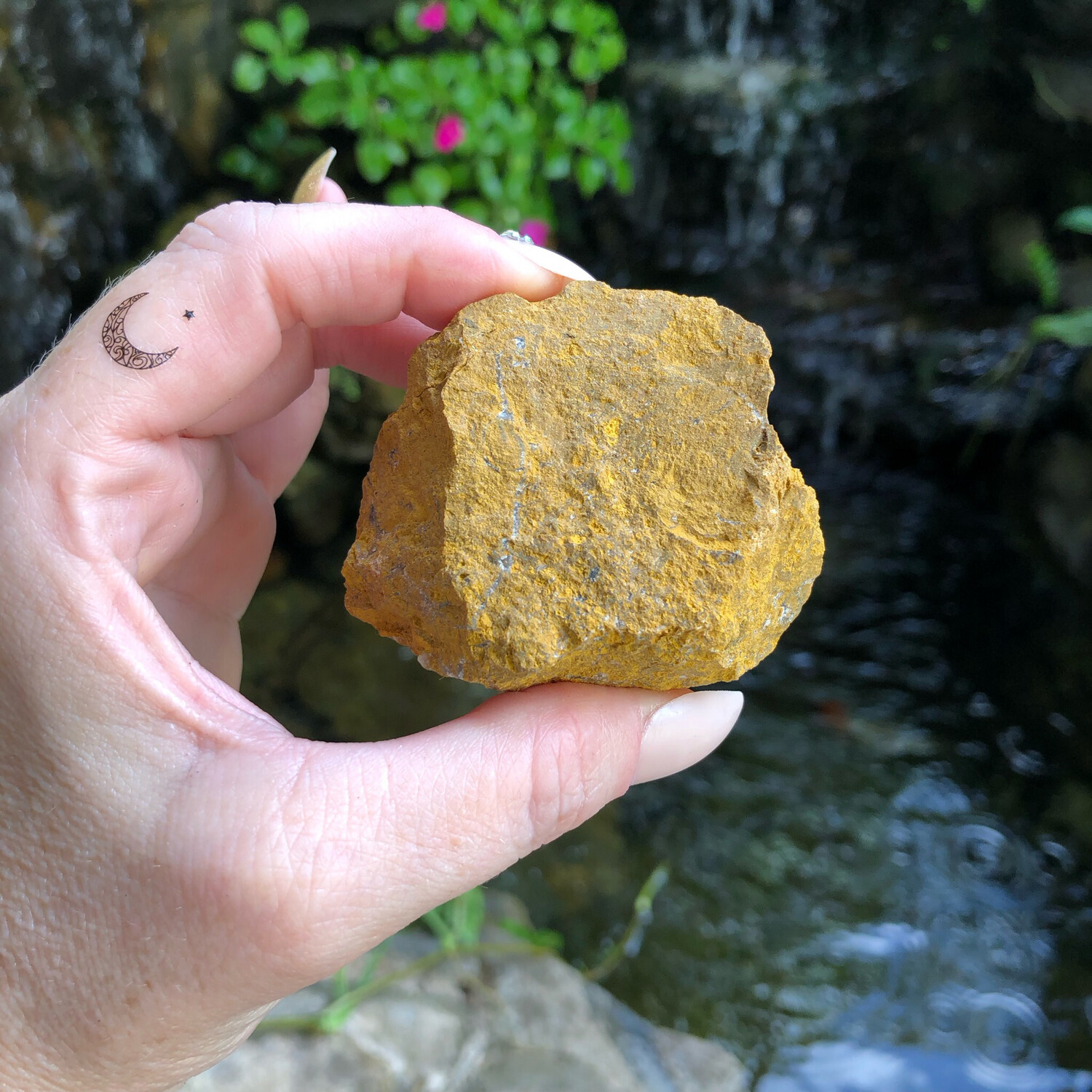 YELLOW JASPER - Natural Raw Stone - PALM SIZE
