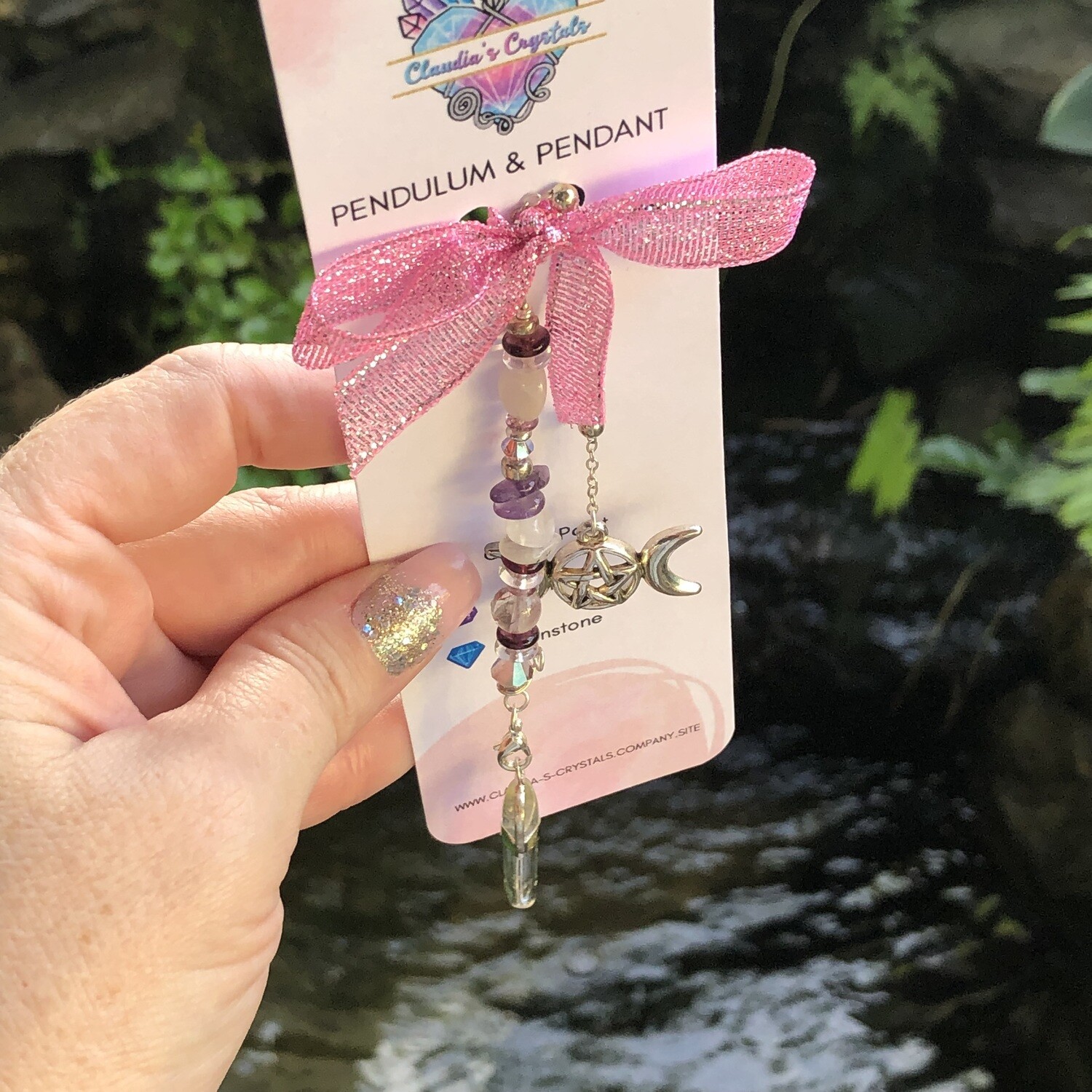 PENDULUM &amp; PENDANT - Clear Quartz