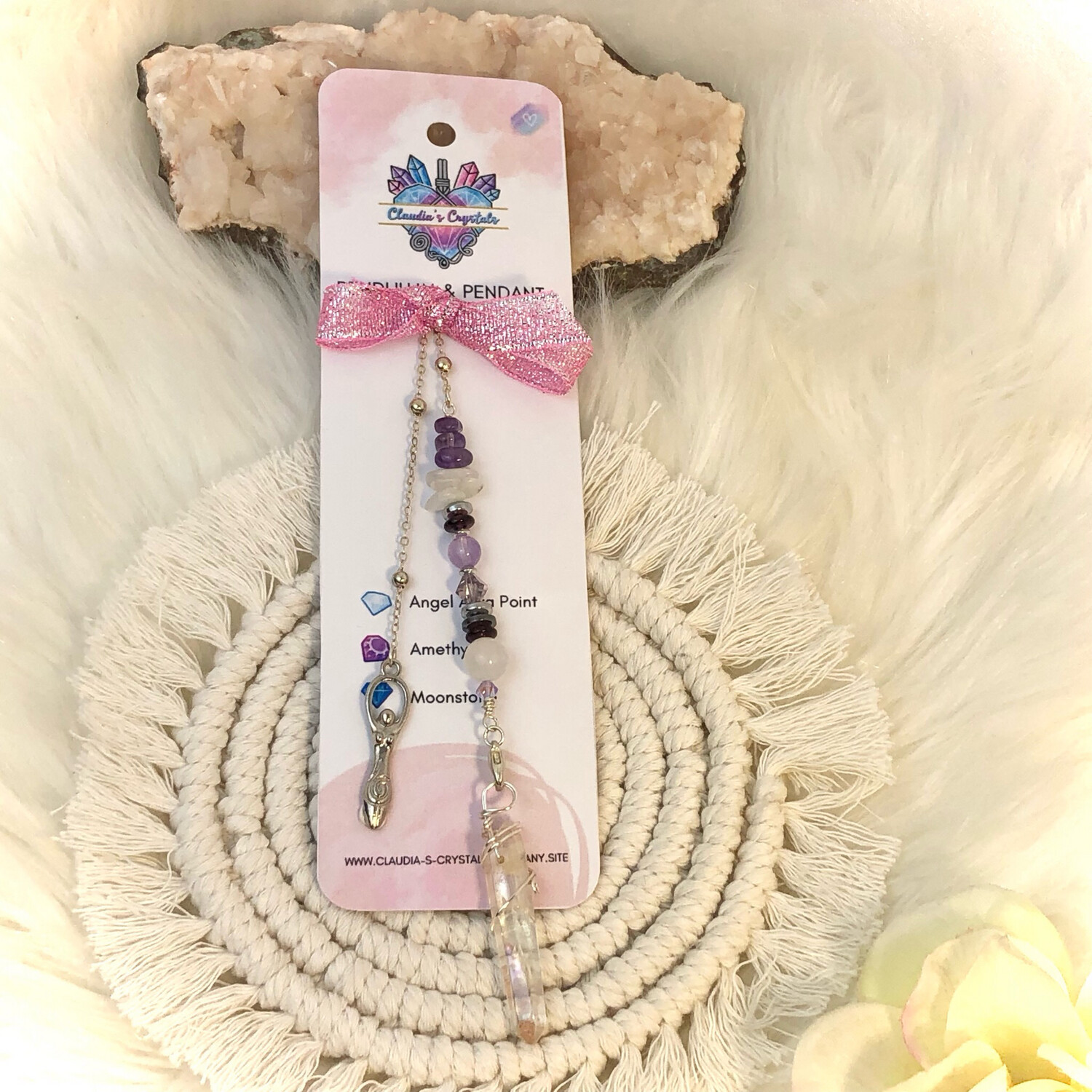 PENDULUM &amp; PENDANT - Angel Aura Quartz Point