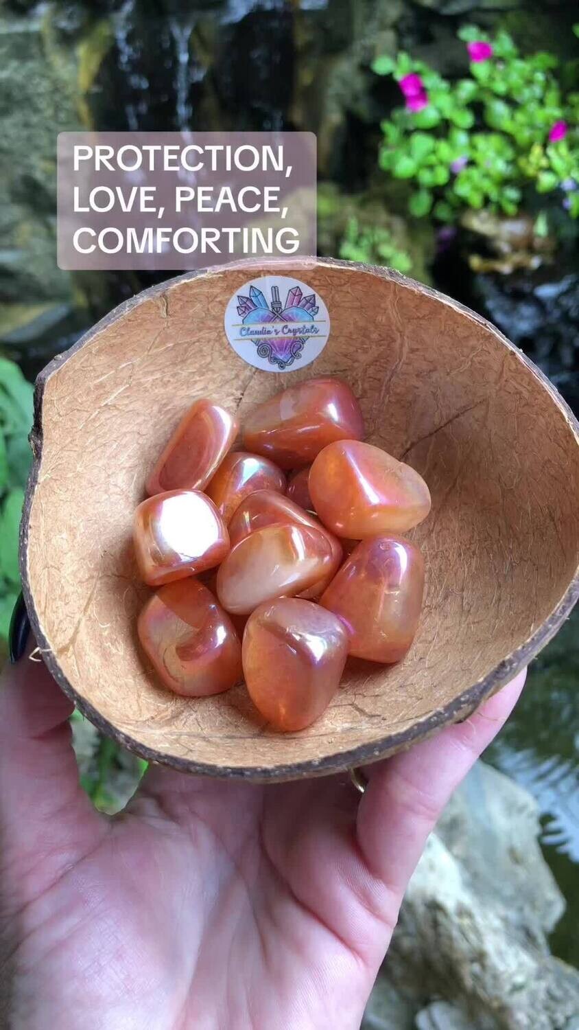 AURA ROSE QUARTZ - (Med) - (Great for Kids)