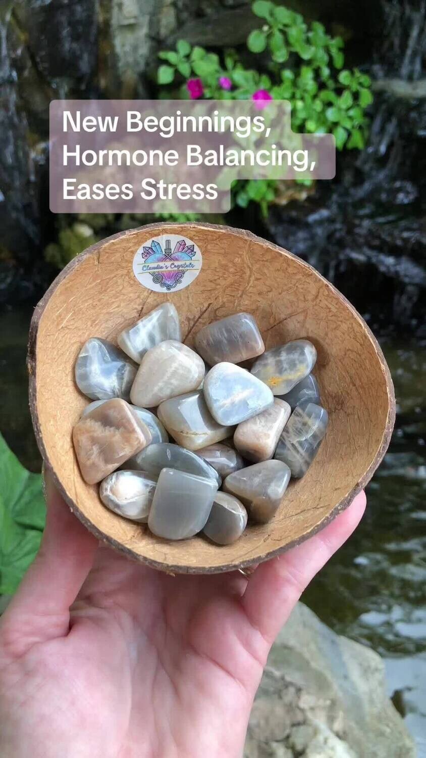 BLACK MOONSTONE - (Med)