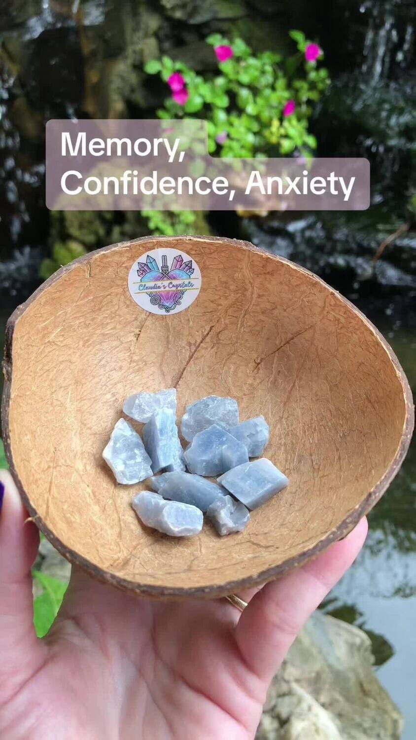 BLUE CALCITE - RAW - (Med)