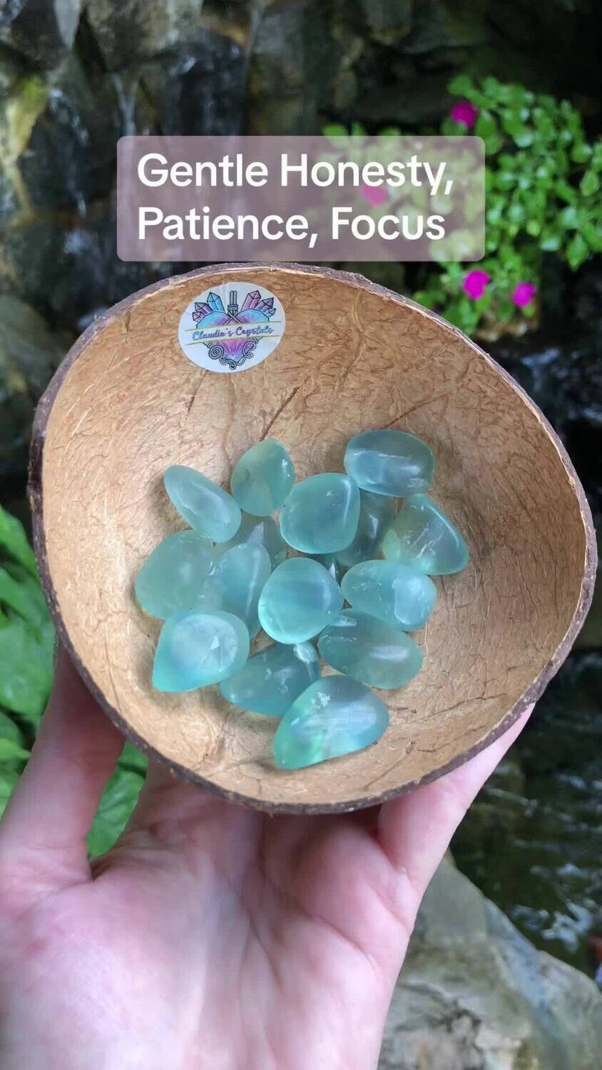 BLUE FLUORITE - (Med)