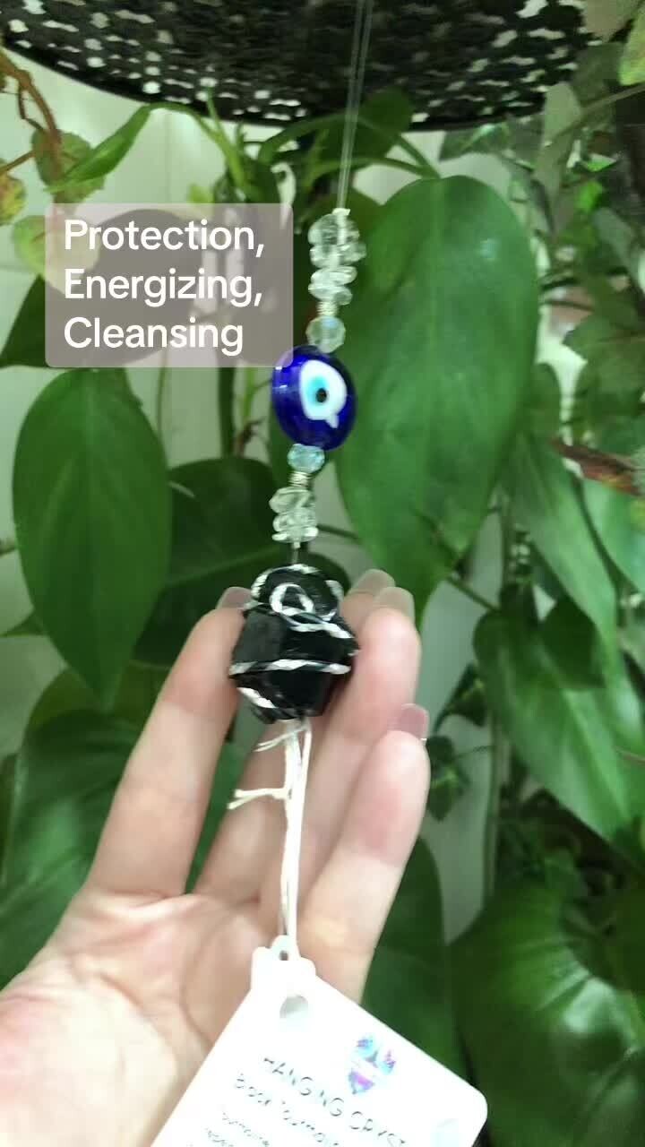 BLACK TOURMALINE &amp; QUARTZ - Protection, Cleansing, Energizing