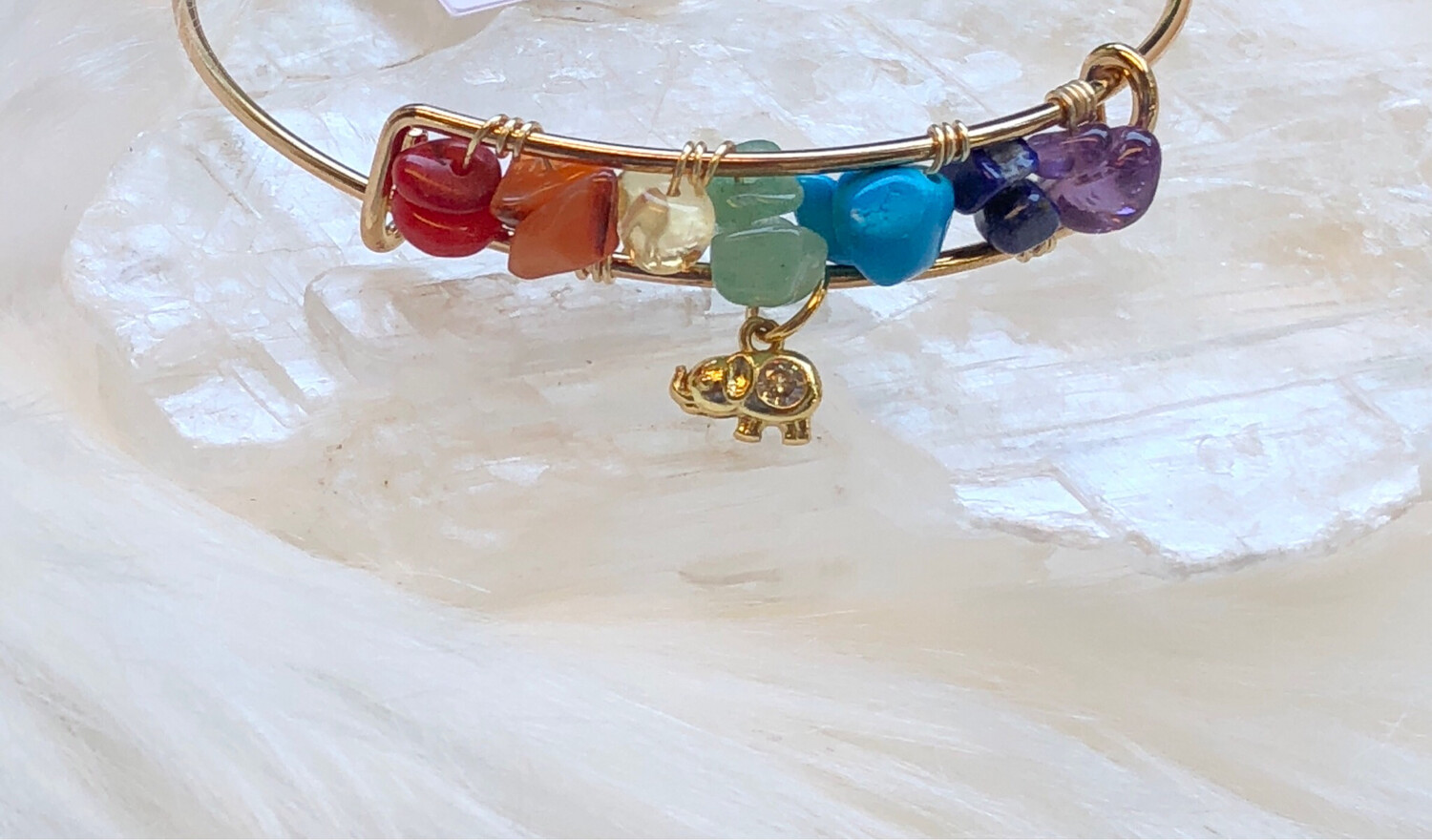 Bangle - CHAKRA BALANCING - Elephant Charm