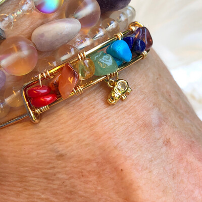 Bangle - CHAKRA BALANCING - Elephant Charm