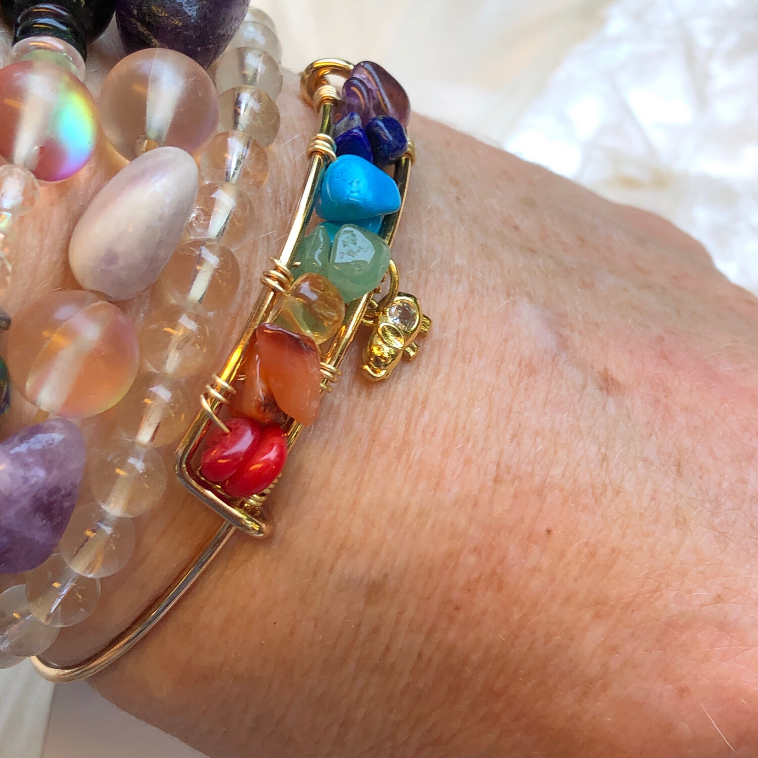 Bangle - CHAKRA BALANCING - Elephant Charm