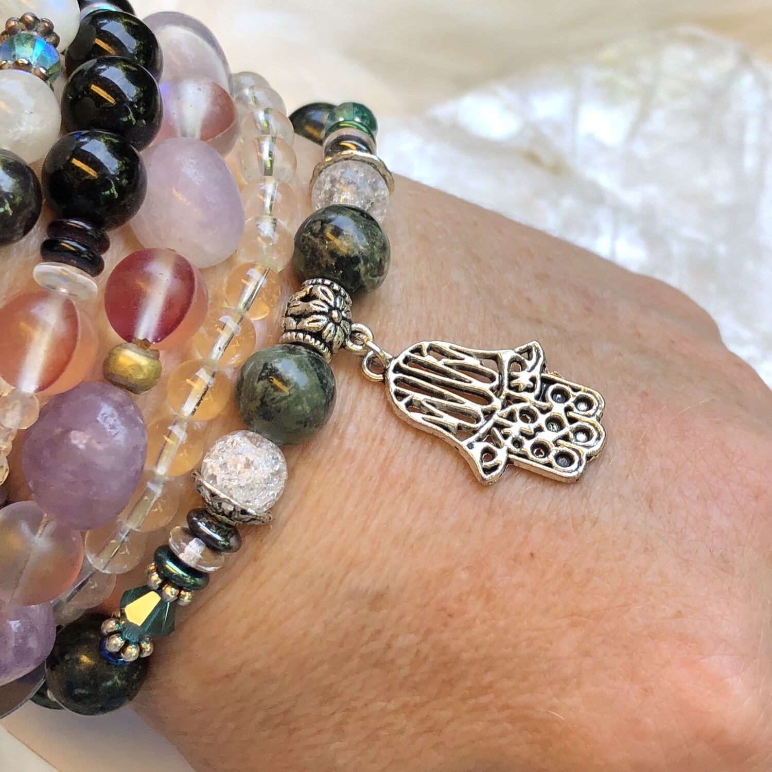 KAMBABA JASPER - Stretch - Gemstone Crystal Therapy Bracelet