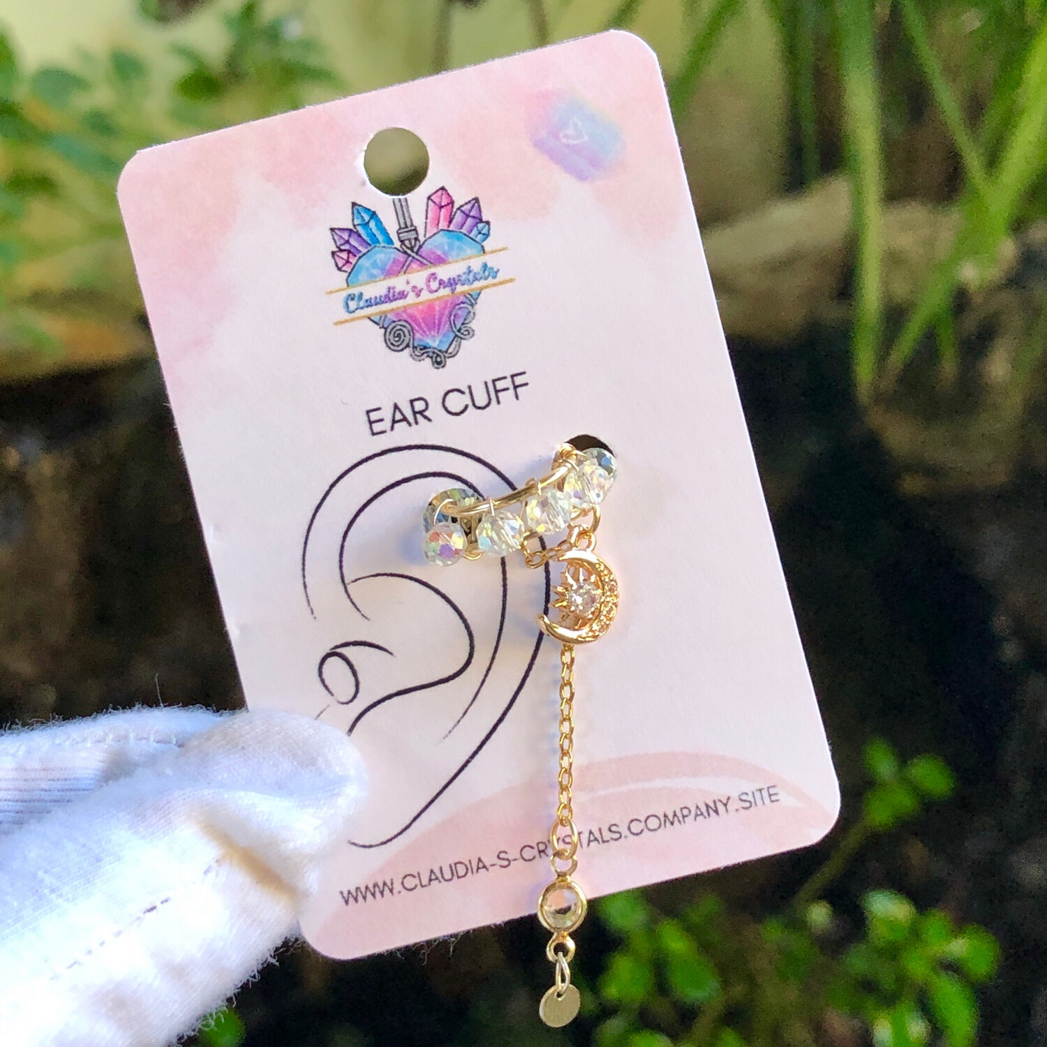 Ear Cuff - Dangle - gold plated