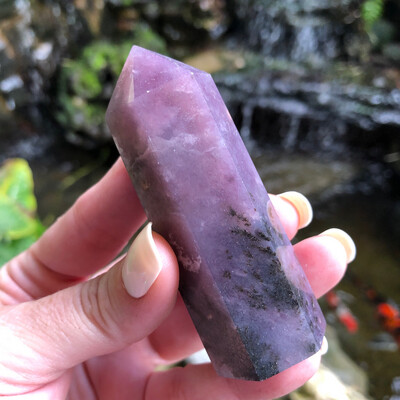 LEPIDOLITE - TOWER - 7.6cm - Transition, Stress Relief, Uplifting