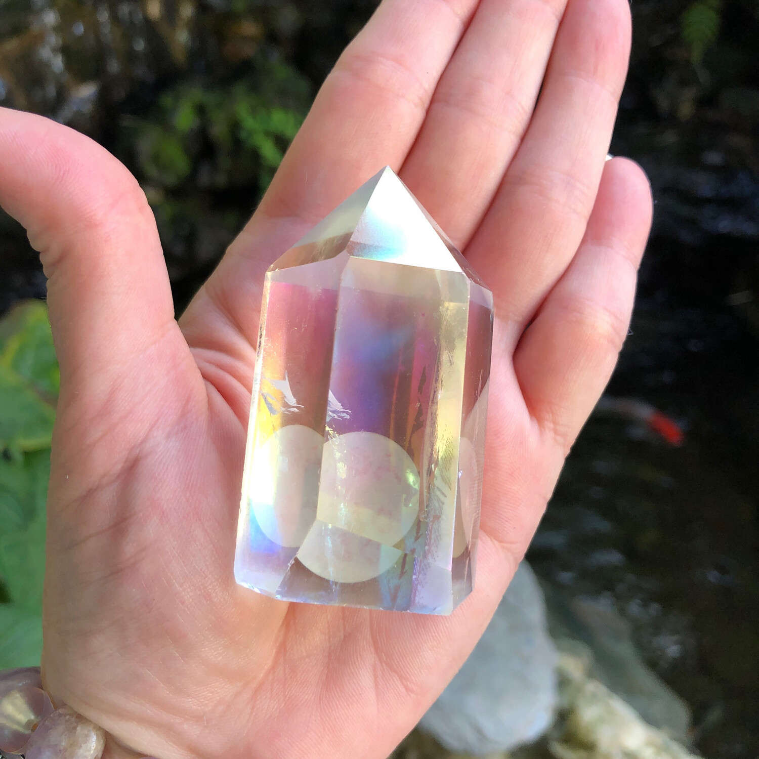 ANGEL AURA QUARTZ - TOWER - 6.2cm - Joy, Hope, Optimism
