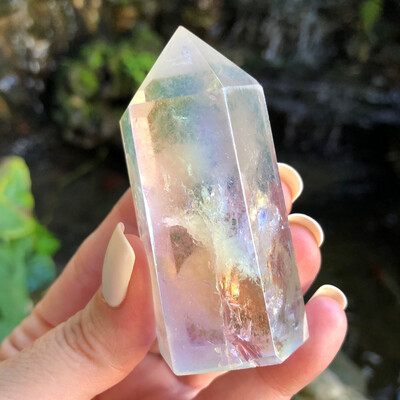 ANGEL AURA QUARTZ - TOWER - 6.6cm - Joy, Hope, Optimism