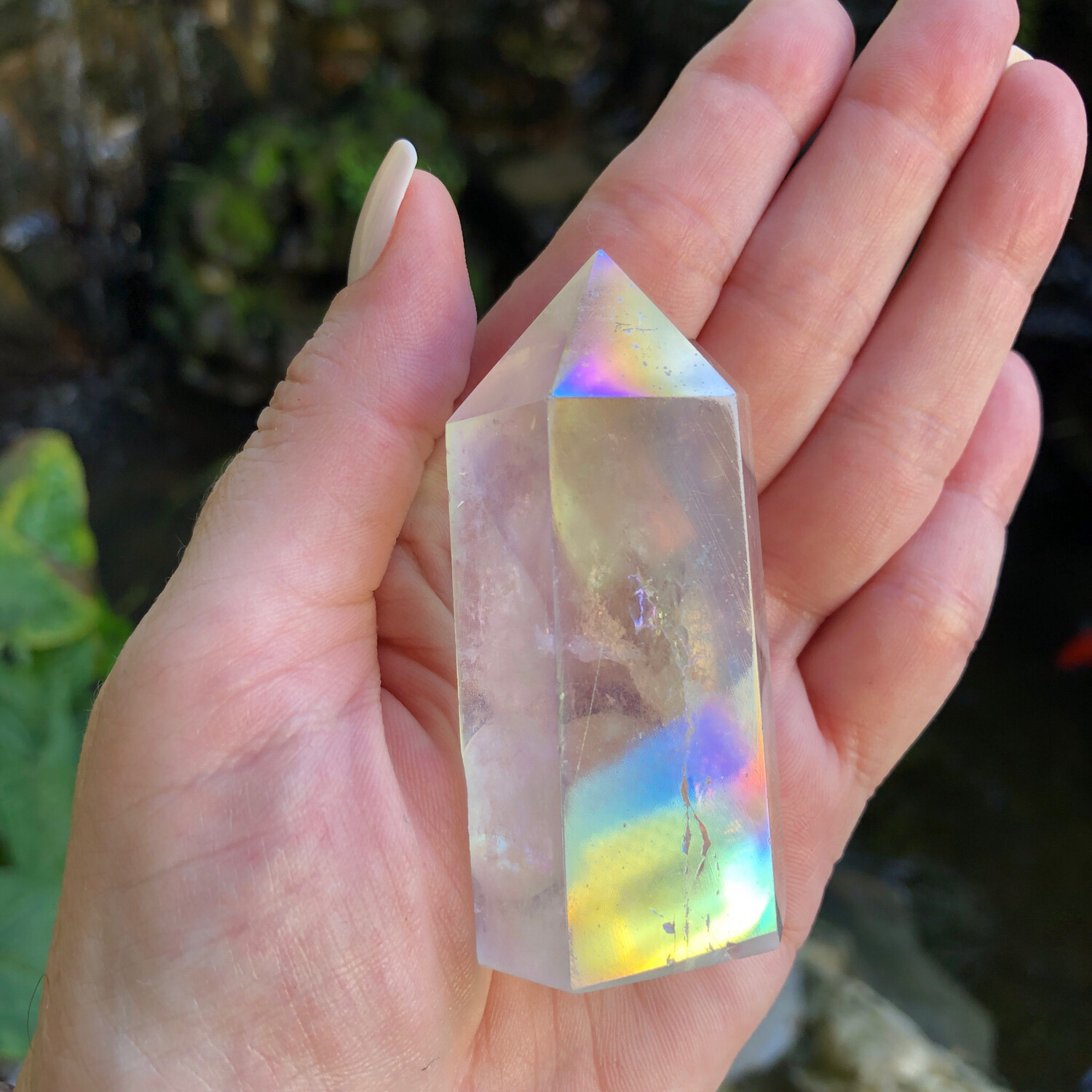 ANGEL AURA QUARTZ - TOWER - 6.6cm - Joy, Hope, Optimism