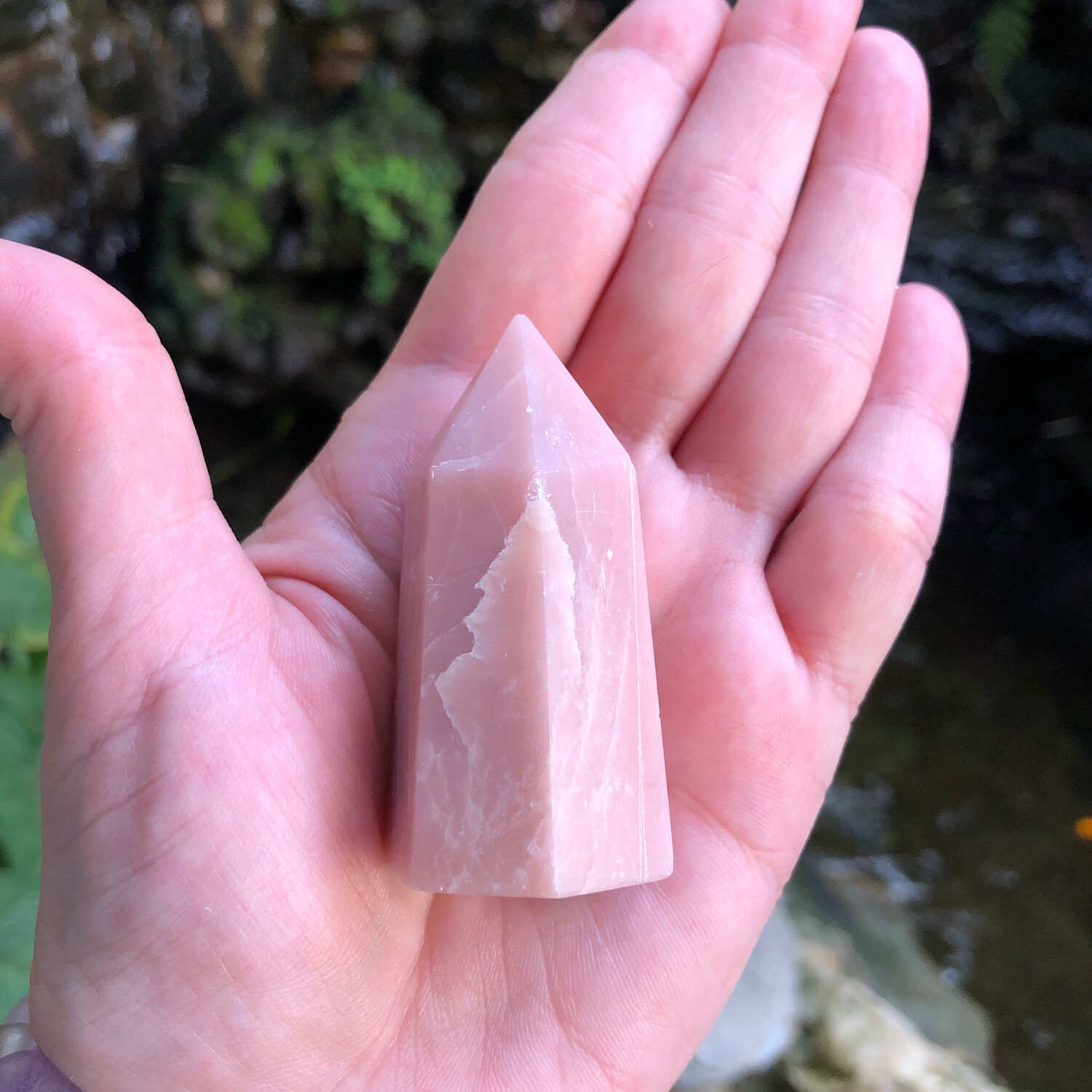 PINK OPAL - TOWER - 5.7cm - Love, Peace, Hope