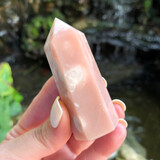 PINK OPAL - TOWER - 7cm -  Love, Peace, Hope